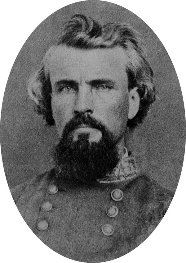 Maj. Gen. Nathan Bedford Forrest, Forrest's Cavalry Corps, CSA.